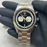 Buy Shop Emporio Armani Racer Chronograph Black Dial Two Tone Steel Strap Watch for Men - AR11678 USA Online