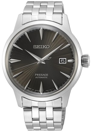 Buy Shop Seiko Presage Cocktail Time Automatic Black Dial Silver Steel Strap Watch for Men - SRPE17J1 USA Online
