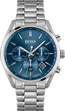 Buy Shop Hugo Boss Grand Prix Chronograph Blue Dial Silver Steel Strap Watch for Men - 1514226 USA Online