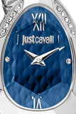 Buy Shop Just Cavalli Serpente Metallica Blue Dial Silver Steel Strap Watch for Women - JC1L224M0025 USA Online