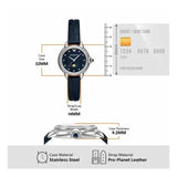 Buy Shop Emporio Armani Mia Moonphase Blue Dial Blue Leather Strap Watch for Women - AR11629 USA Online