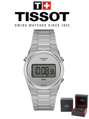 Buy Shop Tissot Digital Quartz Silver Dial Silver Steel Strap Watch for Men - T137.463.11.030.00 USA Online