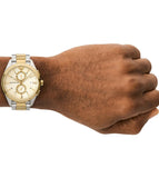 Buy Shop Emporio Armani Elegant Chronograph Cream Dial Two Tone Steel Strap Watch for Men - AR11605 USA Online