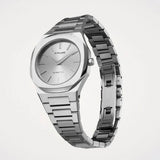Buy Shop D1 Milano Ultra Thin Silver Dial Silver Steel Strap Watch for Women - D1-UTBL30 USA Online