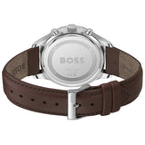 Buy Shop Hugo Boss Avery Chronograph Grey Dial Brown Leather Strap Watch for Men - 1514155 USA Online