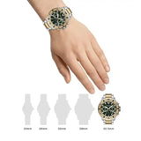 Buy Shop Emporio Armani Sea Explorer Chronograph Green Dial Two Tone Steel Strap Watch for Men - AR11586 USA Online