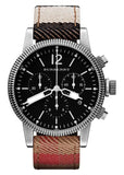 Buy Shop Burberry Utilitarian Chronograph Black Dial Tri Tone Leather Strap Watch for Men - BU7815 USA Online