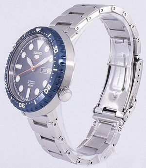 Buy Shop Seiko 5 Sports Automatic Blue Dial Silver Steel Strap Watch for Men - SRPC63J1 USA Online