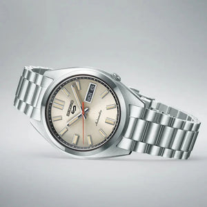 Buy Shop Seiko 5 Sports SNXS Series Automatic Beige Dial Silver Steel Strap Watch for Men - SRPK91K1 USA Online