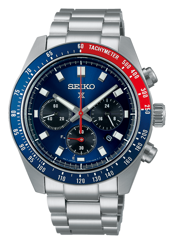 Buy Shop Seiko Prospex Speedtimer Solar Chronograph Blue Dial Silver Steel Strap Watch for Men - SSC913 USA Online