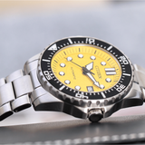 Buy Shop Citizen Mechanical Automatic Yellow Dial Silver Steel Strap Watch for Men - NJ0170-83Z USA Online