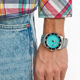 Buy Shop Citizen Mechanical Automatic Turquoise Dial Silver Steel Strap Watch for Men - NJ0170-83X USA Online
