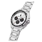 Buy Shop Maserati Velocità Chronograph Silver Dial Silver Steel Strap Watch for Men - R8873652006 USA Online