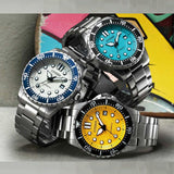 Buy Shop Citizen Mechanical Automatic Yellow Dial Silver Steel Strap Watch for Men - NJ0170-83Z USA Online