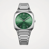 Buy Shop D1 Milano Square Eden Green Dial Silver Steel Strap Watch for Men - D1-SQBJ06 USA Online
