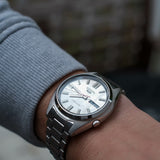 Buy Shop Seiko 5 Sports SNXS Series Automatic Beige Dial Silver Steel Strap Watch for Men - SRPK91K1 USA Online