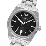 Buy Shop Emporio Armani Frederico Analog Black Dial Silver Steel Strap Watch for Men - AR11622 USA Online