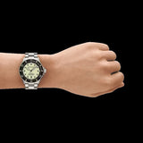 Buy Shop Emporio Armani Sea Explorer Yellow Dial Silver Steel Strap Watch for Men - AR60083 USA Online