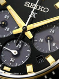 Buy Shop Seiko Prospex Speedtimer Solar Chronograph Black Dial Silver Steel Strap Watch for Men - SSC941 USA Online
