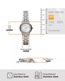 Buy Shop Emporio Armani Alpha Mother of Pearl Dial Silver Steel Strap Watch for Women - AR1803 USA Online