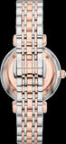 Buy Shop Emporio Armani Gianni T Bar Silver Dial Two Tone Steel Strap Watch for Women - AR11537 USA Online