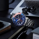 Buy Shop Seiko Prospex Speedtimer Solar Chronograph Blue Dial Silver Steel Strap Watch for Men - SSC913 USA Online