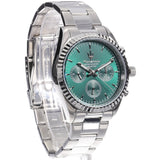Buy Shop Maserati Competizione Chronograph Green Dial Silver Steel Strap Watch for Men - R8853100044 USA Online