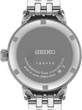 Seiko Presage Cocktail Time Automatic Skydiving Diamonds Blue Dial Silver Steel Strap Watch for Women - SRE007J1