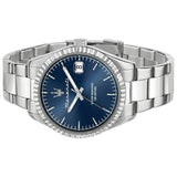 Buy Shop Maserati Competizione Blue Dial Silver Steel Strap Watch for Men - R8853100029 USA Online