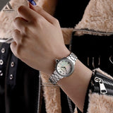 Buy Shop Emporio Armani Mia Mother of Pearl Dial Silver Steel Strap Watch for Women - AR11596 USA Online