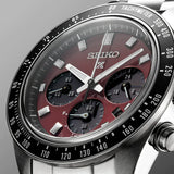Buy Shop Seiko Prospex US Special Edition Speedtimer Solar Chronograph Red Dial Silver Steel Strap Watch for Men - SSC927 USA Online