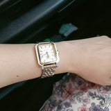 Buy Shop Tory Burch Robinson White Dial Two Tone Steel Strap Watch for Women - TBW1501 USA Online