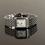 Buy Shop Tory Burch Eleanor White Dial Silver Steel Strap Watch for Women - TBW1069 USA Online