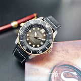 Buy Shop Citizen Mechanical Automatic Black Dial Black Leather Strap Watch for Men - NJ0176-10E USA Online