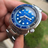 Buy Shop Seiko Prospex Save The Ocean Diver's Automatic Blue Dial Silver Steel Strap Watch for Men - SRPD21J1 USA Online