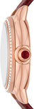 Buy Shop Emporio Armani Mia Mother of Pearl Dial Red Leather Strap Watch for Women - AR11646 USA Online