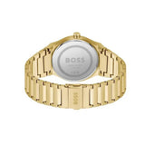 Buy Shop Hugo Boss Candor Black Dial Gold Steel Strap Watch for Men - 1514077 USA Online