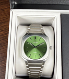Buy Shop D1 Milano Square Eden Green Dial Silver Steel Strap Watch for Men - D1-SQBJ06 USA Online