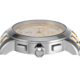 Buy Shop Tory Burch The Tory Chronograph White Dial Two Tone Steel Strap Watch for Women - TBW1052 USA Online