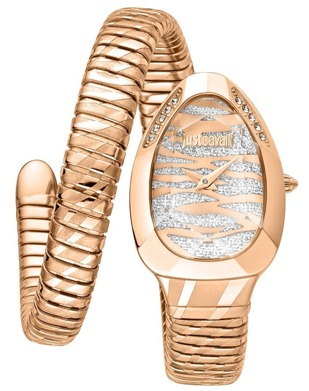 Buy Shop Just Cavalli Taglio White Dial Rose Gold Steel Strap Watch for Women - JC1L225M0055 USA Online