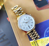 Buy Shop Maserati Tradizione Chronograph White Dial Gold Steel Strap Watch for Men - R8873646003 USA Online