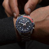 Buy Shop Seiko Prospex Speedtimer Solar Chronograph Blue Dial Silver Steel Strap Watch for Men - SSC913 USA Online