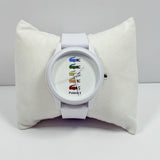 Buy Shop Lacoste Polaroid White Dial White Rubber Strap Watch for Men - 2011130 USA Online