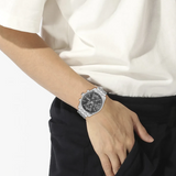 Buy Shop Hugo Boss Skytraveller Chronograph Grey Dial Silver Steel Strap Watch for Men - 1514151 USA Online