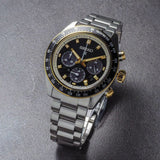 Buy Shop Seiko Prospex Speedtimer Solar Chronograph Black Dial Silver Steel Strap Watch for Men - SSC941 USA Online