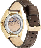 Buy Shop Citizen Mechanical Automatic Green Dial Brown Leather Strap Watch for Men - NJ0173-18X USA Online