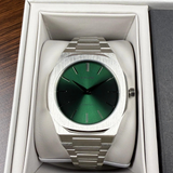 Buy Shop D1 Milano Ultra Thin Green Dial Silver Steel Strap Watch for Men - D1-UTBJ37 USA Online