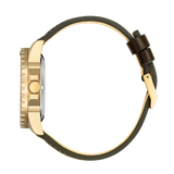 Buy Shop Citizen Mechanical Automatic Green Dial Brown Leather Strap Watch for Men - NJ0173-18X USA Online