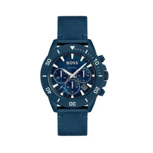 Buy Shop Hugo Boss Admiral Chronograph Blue Dial Blue Nylon Strap Watch for Men - 1513919 USA Online