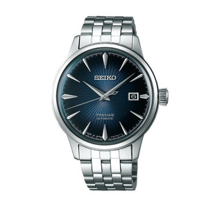 Buy Shop Seiko Presage Cocktail Time Automatic Blue Dial Silver Steel Strap Watch for Men - SRPB41J1 USA Online